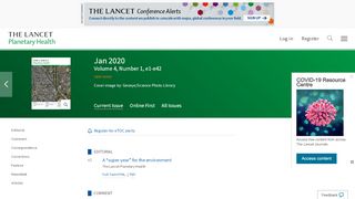 
                            13. The Lancet Planetary Health, February 2019, Volume 3, Issue 2 ...