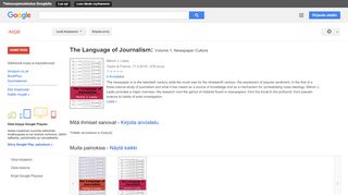 
                            9. The Language of Journalism: Volume 1, Newspaper Culture