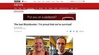 
                            10. The last Blockbuster: 'I'm proud that we've survived' - BBC News