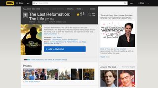 
                            7. The Last Reformation: The Life (2018) - IMDb