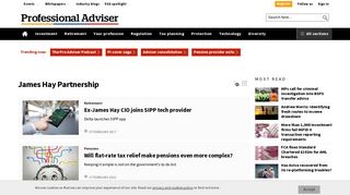 
                            11. The latest james-hay-partnership news for financial advisers and ...
