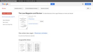 
                            8. The law magazine and review : for both branches of the legal ...