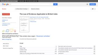 
                            10. The Law of Evidence Applicable to British India