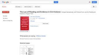 
                            8. The Law of Pleading and Evidence in Civil Actions: Arranged ...