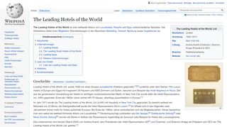 
                            13. The Leading Hotels of the World – Wikipedia