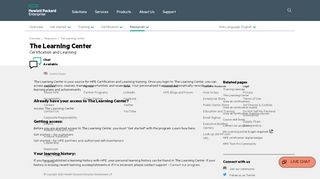 
                            5. The Learning Center - HPE Certification and Learning
