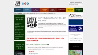 
                            3. The Legal 500 - How your law firm/set can be included
