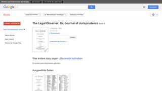 
                            12. The Legal Observer, Or, Journal of Jurisprudence