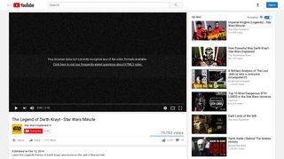 
                            5. The Legend of Darth Krayt - Star Wars Minute - YouTube