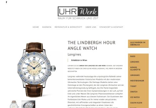 
                            12. THE LINDBERGH HOUR ANGLE WATCH » UHR-Werk