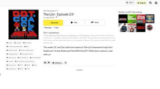 
                            10. The List - Episode 23! DDT Wrestling podcast - Player FM