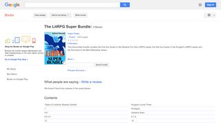 
                            10. The LitRPG Super Bundle: 9 Books - Keputusan Buku Google