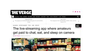 
                            9. The live-streaming app where amateurs get paid to chat, eat, and ...