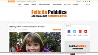 
                            13. The Living School: la rivoluzionaria scuola di Genova - Felicità Pubblica