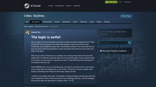 
                            3. The login is awful! :: Cities: Skylines General Discussions