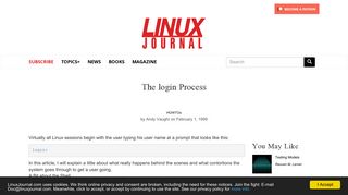 
                            7. The login Process | Linux Journal
