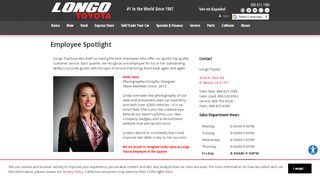 
                            13. The Longo Toyota Employee Spotlight