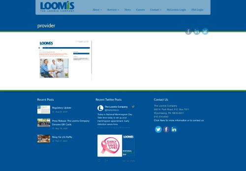 
                            3. The Loomis Company Provider - The Loomis Company