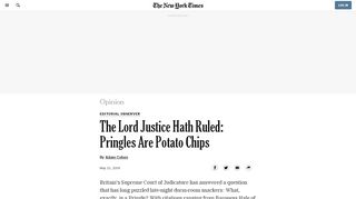 
                            9. The Lord Justice Hath Ruled: Pringles Are Potato Chips - The New ...