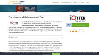 
                            7. The Lotter Erfahrungen aus Test 2018 | onlinelottovergleich.de