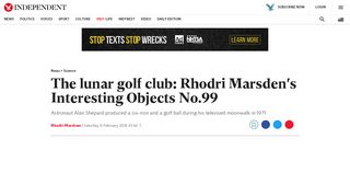 
                            9. The lunar golf club: Rhodri Marsden's Interesting Objects No.99 | The ...