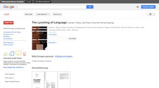 
                            6. The Lynching of Language: Gender, Politics, and Power in the ...