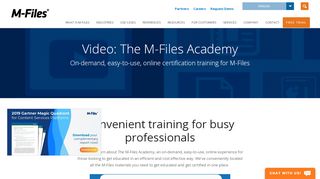 
                            3. The M-Files Academy - On-demand, easy-to-use, online certification ...