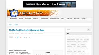 
                            12. The Mac Root User Login & Password Guide - Tech ARP