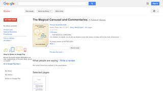 
                            13. The Magical Carousel and Commentaries: A Zodiacal Odyssey