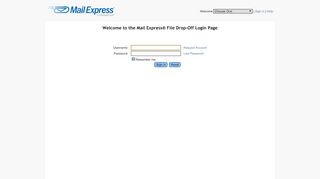 
                            4. the Mail Express® File Drop-Off Login Page