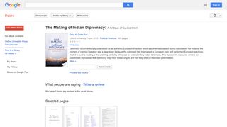 
                            7. The Making of Indian Diplomacy: A Critique of Eurocentrism