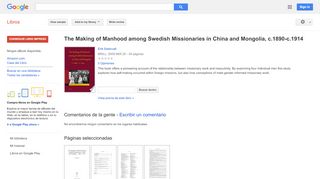 
                            13. The Making of Manhood among Swedish Missionaries in China and ... - Resultado de Google Books