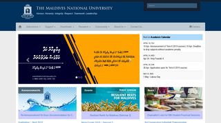 
                            1. The Maldives National University