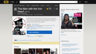 
                            10. The Man with the Iron Heart (2017) - IMDb