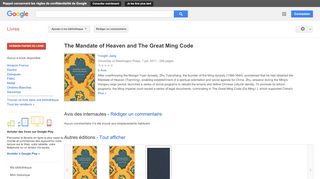 
                            3. The Mandate of Heaven and The Great Ming Code