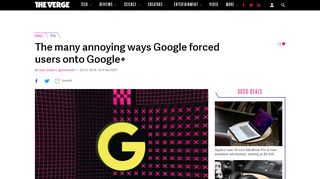 
                            10. The many annoying ways Google forced users onto Google+ - The ...