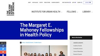 
                            10. The Margaret E. Mahoney Fellowships in Health Policy | New York ...
