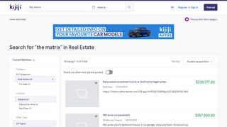 
                            4. The Matrix | Real Estate, MLS Listings in Alberta | Kijiji Classifieds