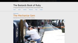 
                            7. The Mechanize Gem | The Bastards Book of Ruby