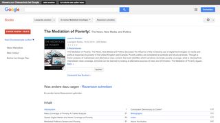 
                            9. The Mediation of Poverty: The News, New Media, and Politics - Google Books-Ergebnisseite