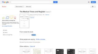 
                            10. The Medical Times and Register