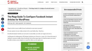 
                            9. The Mega Guide To Configure Facebook Instant Articles for WordPress
