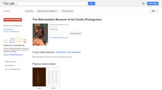 
                            12. The Metropolitan Museum of Art Guide (Portuguese)