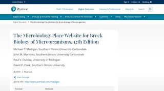 
                            1. The Microbiology Place Website for Brock Biology of ... - Pearson