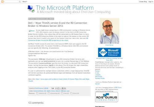
                            11. The Microsoft Platform: Dell / Wyse ThinOS version 8 and the RD ...