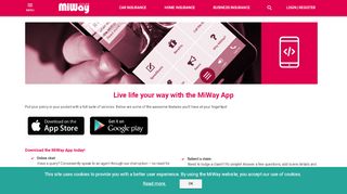
                            1. The MiWay App - Live life your way! | Go with MiWay Insurance
