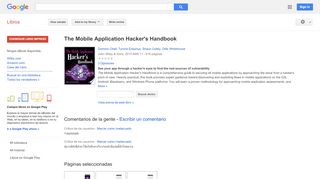 
                            12. The Mobile Application Hacker's Handbook