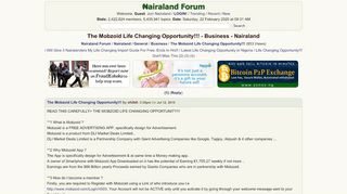 
                            10. The Mobzoid Life Changing Opportunity!!! - Business - Nigeria ...