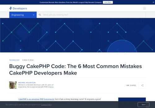 
                            7. The Most Common Mistakes CakePHP Developers Make | Toptal