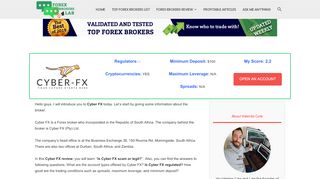
                            11. The Most Comprehensive Cyber FX Review | Is Cyber FX scam or legit?